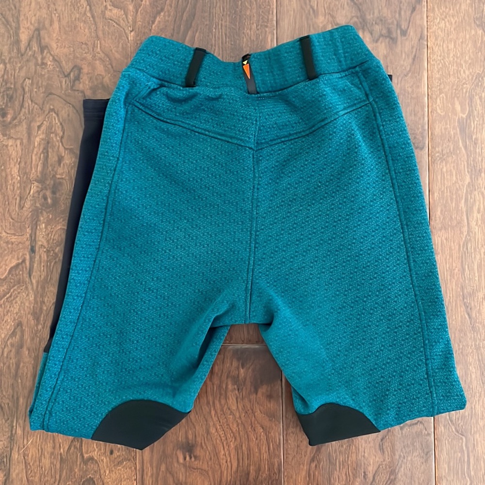 🐎 Kerrits Fleece Flow Rise Performance Tights - Small - Teal ❄️🐎 - Picture 3 of 6
